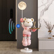Chenyu Light Luxury Violent Bear Living Room Large Floor-standing Decoration TV Cabinet Next to Sofa Home Decorations Move-in New Home Gift Height 133cm Violent Bear Pink