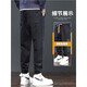 真维斯（Jeanswest）2025夏季休闲裤子男士新款宽松束脚哈伦运动工装长裤春秋男生潮 689黑色 3XL 165-180斤