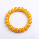 Royal edition with national inspection certificate, old beeswax bucket beads, chicken oil gold twisted honey amber bracelets for men and women, chicken oil yellow bucket beads 12mm
