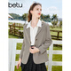 Betu women's autumn new suit ins style simple versatile multi-color suit jacket women 2308T46 mocha color M