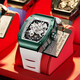 
BONEST GATTI watch German fully automatic hollow mechanical watch waterproof luminous light luxury wine barrel birthday gift gift for boyfriend watch BG9905 renewal green