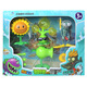 Plante vs zombie toys Doll Set Sun God God Zombie Souetolage Electromagnétique Shield Zombie Boîte cadeau PEA + tournesol + bourgeon doré + plongée en apnée Zombie 686-66