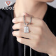 Aido diamond pt950 platinum pendant men's necklace platinum pendant Youlongxizhujun brand small size 3.6-3.8g + delivery leather cord