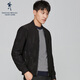 Dancing with the wolf DANCING WOLVES Autumn and Winter Jacket Men's Slim Dark Pattern Men's Jacket Jacket 001 Black 175/92A
