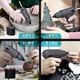 Jimmy Home Stove Hot à fondre Glue Gun Wireless Battery Life jusqu'à 80 minutes, dont 8 tiges de colle à fond chaud JM-G7036N