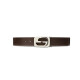 
GUCCI Gucci men's belt fashion big brand double-sided cutable men's belt Coffee 245861 KGDHN 9767 100