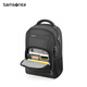 Samsonite backpack multi-compartment large capacity men's school bag can hold 15-inch computer bag water-repellent business backpack 36B black black