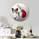 
Mo Hua Lulin Restaurant Decorative Painting Modern Simple Dining Table Hanging Painting Restaurant Mural Entrance Entrance Entrance Cabinet High-end Painting Dining Room Jiuyu Picture 05 Pair of Wine Ding Song 12354 Crystal Porcelain Painting-diameter 40 black frame (gold frame requires notes