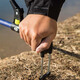Zhenyou (Grsaed) fishing rod holder 2.1 meters stainless steel fishing holder with ground plug removable turret bracket fishing chair fishing box platform fishing bracket fishing gear accessories black