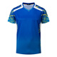 Group purchase custom table tennis uniform tops sports jerseys for men and women short-sleeved summer breathable badminton tops tennis club training uniform tops customized printing LOGO men A3887 blue M