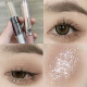 Cappuvini double-ended liquid eyeshadow pearlescent sequin glitter matte silkworm brightening high-gloss diamond eyeshadow easy-to-color female cool brown series combination A (2-3-4) three-pack