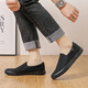 Huili Herrenschuhe Leinwandschuhe Herren Low Top einbeinige Ladungsförderer Frühlings- und Herbst Frauenschuhe Paar lässige Schuhe Lazy Schuhe 903 Black 40