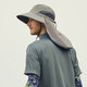 Camper Coutcamp Sunspreen Hat Mask Mask Miding Bike Cover Face Protección de cuello transpirable Protección UV 2024 Nuevo sol de sol Sunshade al aire libre Gris oscuro (655 modelos) Todos los tamaños se pueden ajustar