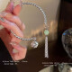 Nuevo estilo chino Estilo antiguo Chino Tendencia nacional Pulsera de tendencia para mujeres Nicho de lujo Nicho de lujo Exquisito Accesorios de borla de Tassel M1390+353 Conjunto de dos piezas