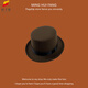 
Orange Yue Magician High Hat British Black Jazz Topper Men and Women Court Gentleman Flat Felt Hat Retro Detective French Hat Black Adjustable M (56-58cm)