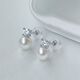 Queen of Pearls cost-effective Japanese Akoya pearl earrings round seawater pearl earrings birthday gift for women