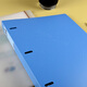 Kaisa (KAISA) A4 three-hole binder pp matte surface blue folder quick labor clip information archive contract clip KS11154