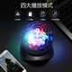 Struggler Colorful Lights Bluetooth Speaker Subwoofer with Light Desktop Computer Small Speaker with Rotating Flash Portable Home Living Room Dormitory Stage Disco Music High Volume White Bluetooth Speaker (Colorful Rotating Light)