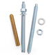 JINGGONG Grade 8.8 Chemical Bolt Chemical Anchor High Strength Chemical Expansion Bolt Fixing Agent M12M16M20 Grade 8.8 M20*260 (2 sets/including chemicals)