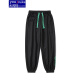 
You Ruike Fat Brother 5XL Fat Boy 230Jin [Jin equals 0.5 kg] Letter embroidered waffle pants for men's summer thin American large-size trendy brand loose straight wide-leg casual trousers trendy fat man K1049 black 4XL 190Jin [Jin equals 0.5 kg] to 210Jin [Jin equals 0.5 kg] can be worn