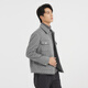 Lilang leichte Modelkleidung für Männer [Zwei-Farben Jacquard] Wollmantel Herrenkaschmere Wolle Mischjacke Q4dyr513 Hellgrau M (165)