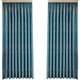 Haojinhui Zhejiang Haining Xucun Curtains Thickened Blackout Curtains Finished Bedroom Living Room Balcony Bay Window Fully Blackout Happy Tree Blue (Punched) Width 1.0*Height 1.3 Price per piece