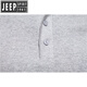 Jeep Spirit Herren neuer T-Shirt Herren lässiger kurzärmelige Baumwolle Henry Hals Henry Henry Open-Pallet Herrenfarbhemd Hemd Sommer Dunkelgrau M.