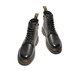 Belle modische modische Freizeitstiefel Herren Winter komfortable Cowhide Kurzstiefel Outdoor Martin Boots A1694DD4 Black-Furry 41 (255 mm)