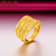 Zhou Jincheng's gold ring for women, pure gold 999 brushed hollow ring, ladies' ring, gold ring for girlfriend and wife, gold weight 6.63g
