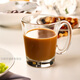 Ouxin Ouxin imported coffee cup transparent glass water cup lead-free tea cup milk tea cup creative European Internet celebrity style cup fashion 315ML two