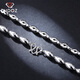 Aido diamond platinum necklace men's pt950 platinum olive bead chain men's style elegant chain weight 11.78g length 52cm thick about 3.0mm