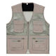 
Lan Junqi summer thin multi-pocket men's vest middle-aged and elderly mesh casual vest outdoor photography fishing work vest light gray (summer style) 2XL (140-160Jin [Jin equals 0.5 kg])