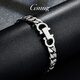 GsunG Platinum Bracelet Men's Cuban Bracelet New PT950 Platinum Bracelet Men's Solid Atmosphere Horsewhip Chain Clasp PT950 Bracelet Approximately 48g 19cm Reservation