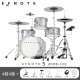 Efnote5 Tambor electrónico, batería eléctrica, cara de tambor de malla para el rendimiento de conciertos al aire libre, rendimiento de la etapa profesional del hogar, tambor eléctrico Efnote5 Avanzado Set + Bold Bag