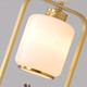 Heliang All Copper Neues chinesisches Stil kleine Kronleuchter Single Head -Nacht -Lampe Chinesische Teeraum Bar Kronleuchter Eingangsflur Lampe 9925 Ein Stil Fulu Chaole - schwarzes Rubgold - mit drei Farben Glühbirnen