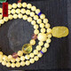 Amber Pie, one thing, one picture, one certificate, beeswax bracelet, natural amber bracelet, women's multi-circle white nectar bead string, no roasted color, bead string 13.922 g 5.6 mm