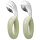 ALBO Spoon para niños Aprendizaje de bebé Cena de comedor Centro de acero de acero inoxidable Juego de cucharas
