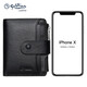 Jinlilai Wallet Herren High-End Echtes Leder Business Multi-Card Short Card Pack Certificate Brand Brand-Geschenkbox Chinesische Festival Geschenkbox Geschenkbox + Geschenktüte vertikaler Top Cowhide