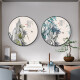 Tongdi Nueva pintura decorativa circular de estilo chino Sala de estar Sofá Fondo de pared Mural Pintura Mural Aisle Corredor Entrada Estudio Estudio