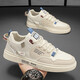 Mountain Wild Flower Creek Sommer Herrenschuhe 2024 Neue Schuhe Frühling atmungsaktives Mesh Herren Sport und Freizeitbrettschuhe Weiche Sohle Schuhe Canvas Khaki-2261 42