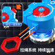 Dongzhitiandi children's upgraded version of the superimposed top new drawstring with light alloy rotating primary school student double-layer battle boy toy superimposed top random color [1 handle 3 tops]