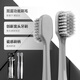 Langlijie wide-head deep cleaning adult soft-bristle toothbrush silver ion antibacterial porcelain brush handle travel toothbrush couple style 2-pack