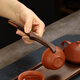Lulai Juhao walnut tea clip household retro tea cup clip Kung Fu solid wood Zen anti-slip clip tea tweezers high-end tea accessories Kung Fu solid wood tea clip - walnut