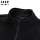 JEEP SPIRIT Jeep sports suit men's sweatshirt spring and autumn men's casual running jacket two-piece set men's dark gray XL