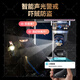 Hibisi solar three-lens 20x hybrid zoom 4G surveillance camera panoramic ultra-clear no dead angle outdoor 360-degree network-free full-color night vision mobile phone remote without plug-in
