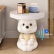 Chenyu MSKA Big Bear Living Room Floor-standing Decoration Sofa Side Table TV Stand Bedside Table Home Decoration Housewarming Gift Bluetooth Speaker Sit-Stand Bear Side Table-Yellow