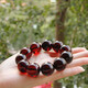 Xuanpa natural amber red beeswax water purification raw stone blood amber bracelet single circle bead men's and women's bracelet certificate 20mm beads 12 pieces about 55 grams