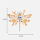 EP Yaying jewelry smart zircon embellished with dragonfly brooch in the mall same style ZF03A gold 1 piece