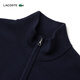 LACOSTE French crocodile men's wearable solid color wool sweater sweater zipper stand collar jacket | AH1955 166/navy blue regular M 4