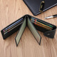 FXS Card Holder ID Bag Men's Genuine Leather Wallet Multi-Slot Driver's License Leather Case Anti-Degaussing Cow Leather Portable Bank Card Holder Brown-Standard Card Holder